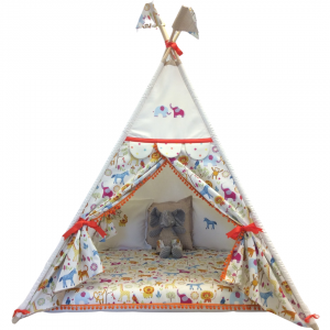 Zoo-ology with Orange Deluxe Teepee