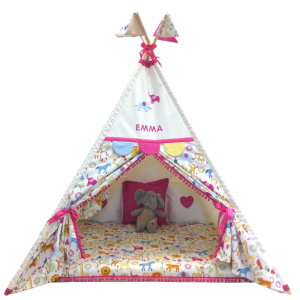 Zoo-ology with Pink Deluxe Teepee